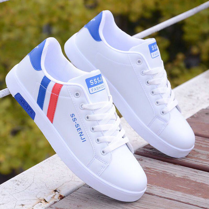 鞋子男2026新款潮流百搭系带校园学生小白鞋运动休闲耐磨防滑板鞋,流行男鞋,健步鞋,淘宝优惠券,粉丝福利购,淘宝优惠卷