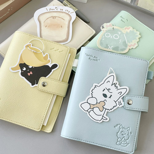 SHOCK手可 | 奇葩A6/A6p活页夹内芯外壳手账本笔记本盐系可爱pu皮