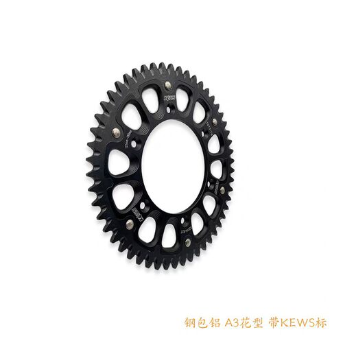 恒舰克维思KTM卒玛K8开禧 K16/K18/K23后链盘 钢包铝牙盘