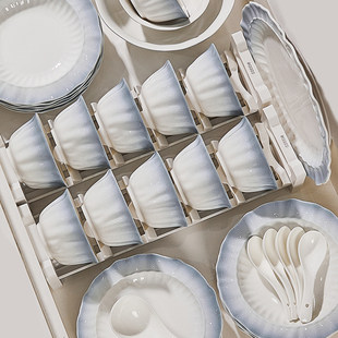 2025年新款碗盘碟筷餐具套装轻奢高级感乔迁之喜入宅碗家用高颜值