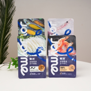 Joyme着迷冻干猫零食南美白对虾仁加拿大满籽多春鱼鱼干猫犬通用