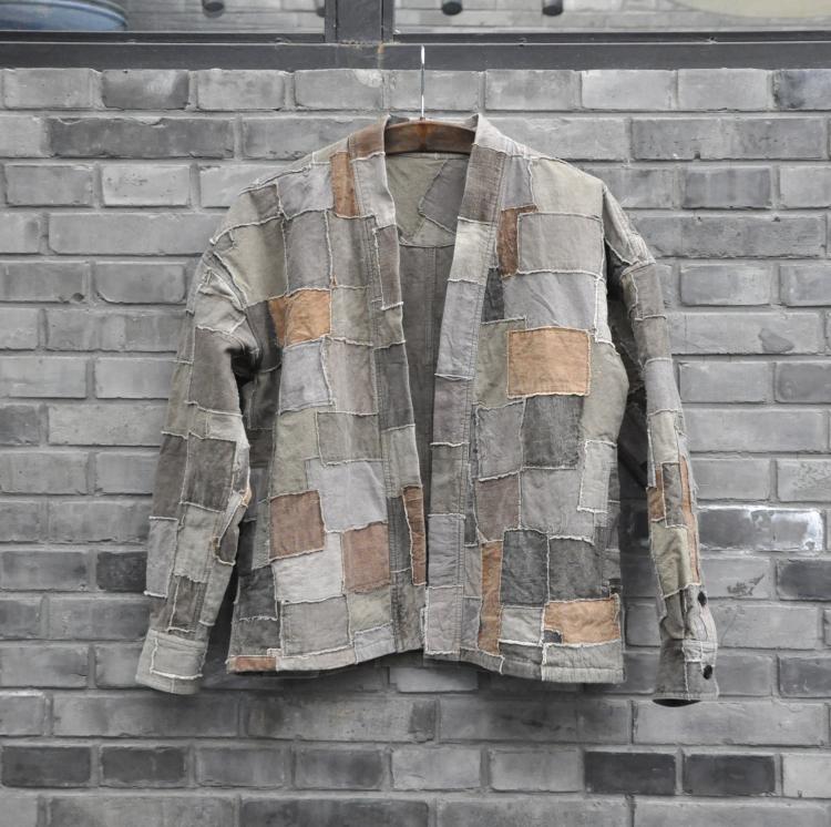 拼布剑道服柿染DIAN薯莨道袍