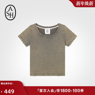 T棉T恤宽松圆领短袖 ASH女装 春夏PULLOVER