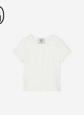 ASH女装2026春夏新款URUS宽松圆领短袖微弹舒适休闲百搭针织T恤