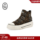 2025秋季 RAINBOW STUDS圆头运动高帮时尚 ASH女鞋 休闲硫化鞋