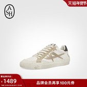 2025秋季 款 MOONLIGHT真皮亮片复古做旧脏脏鞋 ASH女鞋 女休闲板鞋