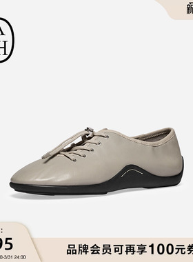 ASH女鞋2026春夏新款MINA BIS芭蕾舞皮鞋女圆头舒适深口单鞋