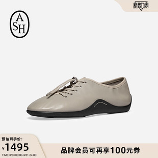 女圆头舒适深口单鞋 ASH女鞋 BIS芭蕾舞皮鞋 MINA 2026春夏新款