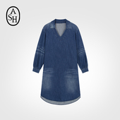 VACANZA牛仔连衣裙女短款 ASH2025女装 秋季 宽松休闲裙子百搭