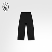 女梭织机能长裤 ASH女装 SLACK休闲百搭垂感阔腿裤 子