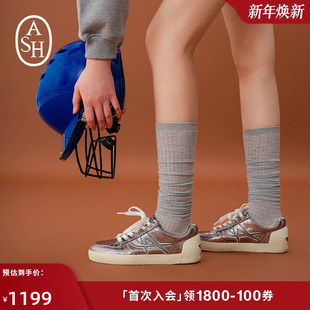 NORENE真皮运动休闲系带平底板鞋 新款 2025秋季 ASH女鞋