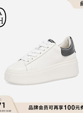 【明星同款】ASH女鞋2026春夏新款MOBY厚底小白鞋增高休闲板鞋