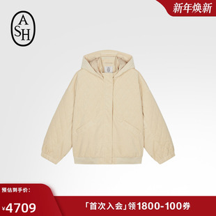 ASH女装 WAFFLE秋冬连帽外套女休闲百搭梭织外套