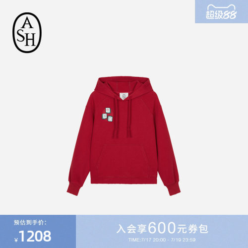 ASH男女同款秋冬新款连帽卫衣