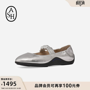 女圆头一脚蹬舒适浅口单鞋 MAYA玛丽珍皮鞋 2026春夏新款 ASH女鞋