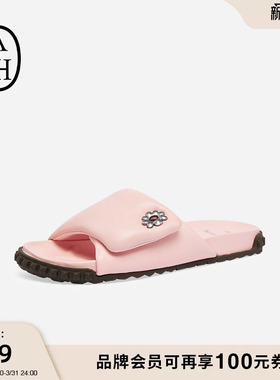 【ASH X NESPRESSO联名款】夏TERRA羊皮时装拖鞋女平底一字拖