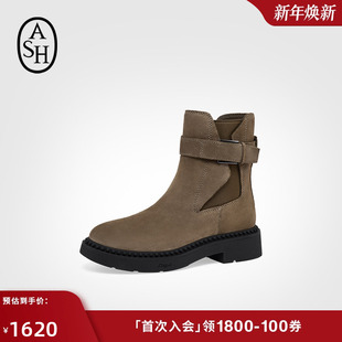 ASH女鞋 MARGOT切尔西靴厚底增高户外西部靴女短靴 2025秋冬新款