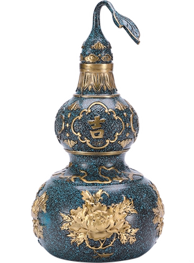 招财客厅葫芦摆件思友纯铜镇宅