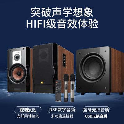 KINGHOPE AK-6HIFI发烧级家庭K歌音箱KTV家用唱歌电视音响套装