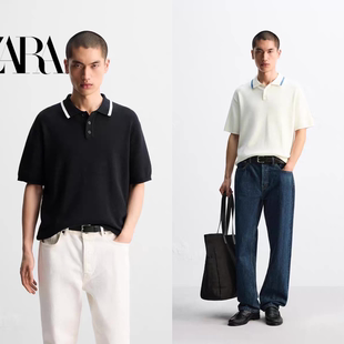 POLO衫 男装 宽松撞色针织翻领短袖 401 2142424 夏季 柜319 新品
