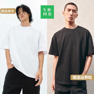 多色选棉质重磅宽松休闲短袖 柜169 男装 新品 T恤1887455 夏季