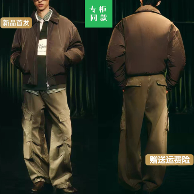 柜429！ZA春新品男多口袋宽松水洗工装裤直筒裤休闲裤4575429 505