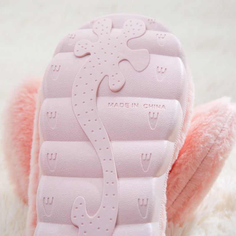 Pantoufles enfants en suède pour hiver - Ref 1008746 Image 3