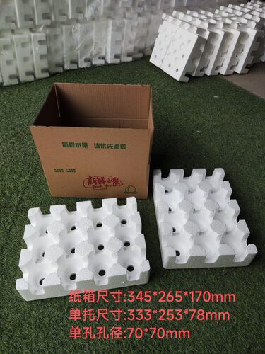 通气抗压水果泡沫托5斤防震箱