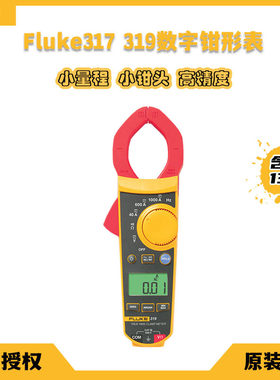 全新原装福禄克fluke317 319钳形表电工工具数显交直流电气检测仪