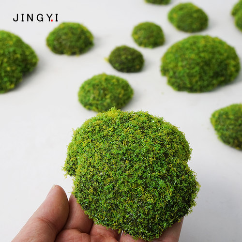 苔藓石植绒摆件草坪装饰仿真苔藓