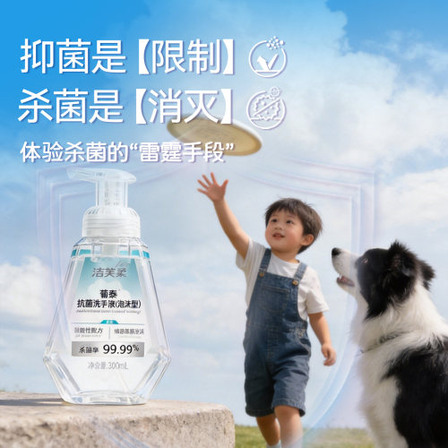 洁芙柔新款抗菌洗手液院用品牌