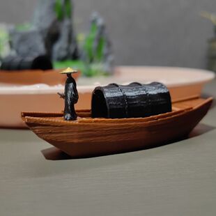 寒江孤影江湖故人古风武侠剑客刀客侠客小摆件微景观微缩小人物
