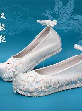 秋季古代淡雅风明制汉服鞋子