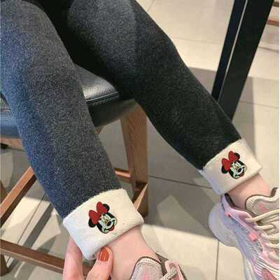 儿童加绒裤子女童加绒打底裤