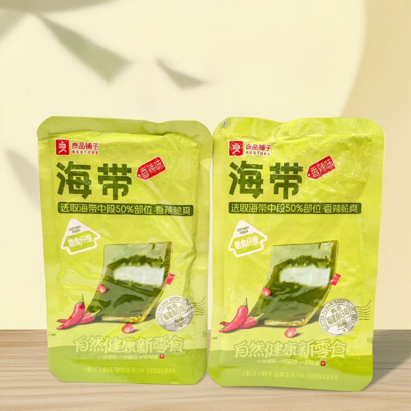 良品铺子海带香辣味门店同款独立小袋装海带片海带丝香辣味小零食