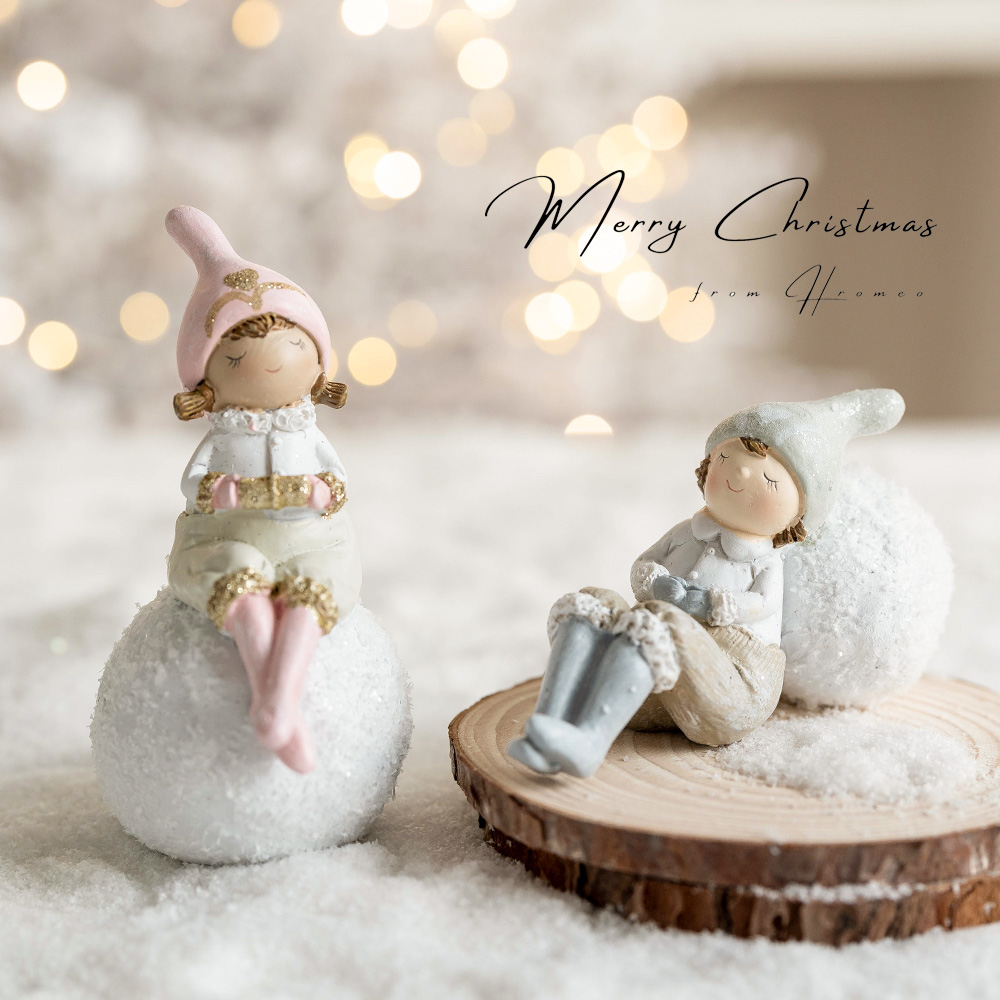 Hromeo树脂天使女孩桌面装饰摆件