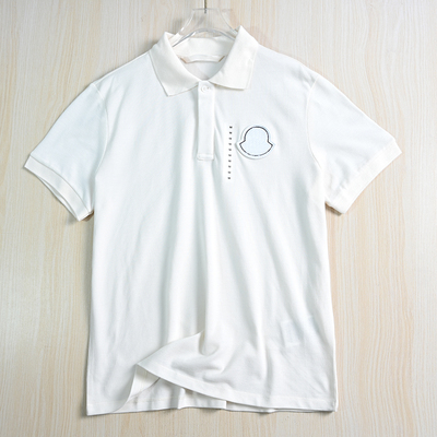 珠地棉植绒贴布男休闲短袖Polo衫