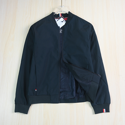 春款螺纹立领男士休闲户外夹克