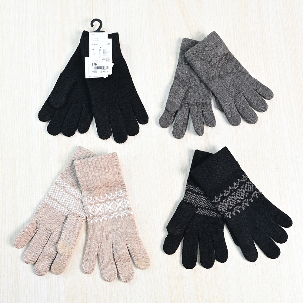 男女童冬季柔软防寒保暖针织手套