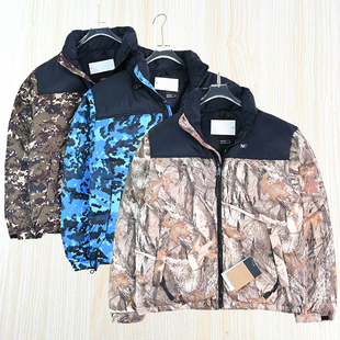 情侣款 1厚实85羽绒绗缝迷彩立领保暖羽绒服 2512