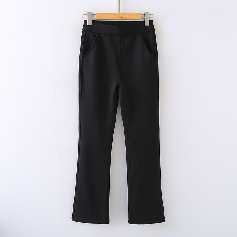 思琪女装2511/10秋冬神裤微喇裤加绒加厚加绒裤子 显瘦！高腰收腹