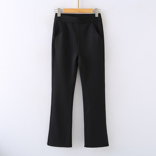 思琪女装2511/10秋冬神裤微喇裤加绒加厚加绒裤子 显瘦！高腰收腹