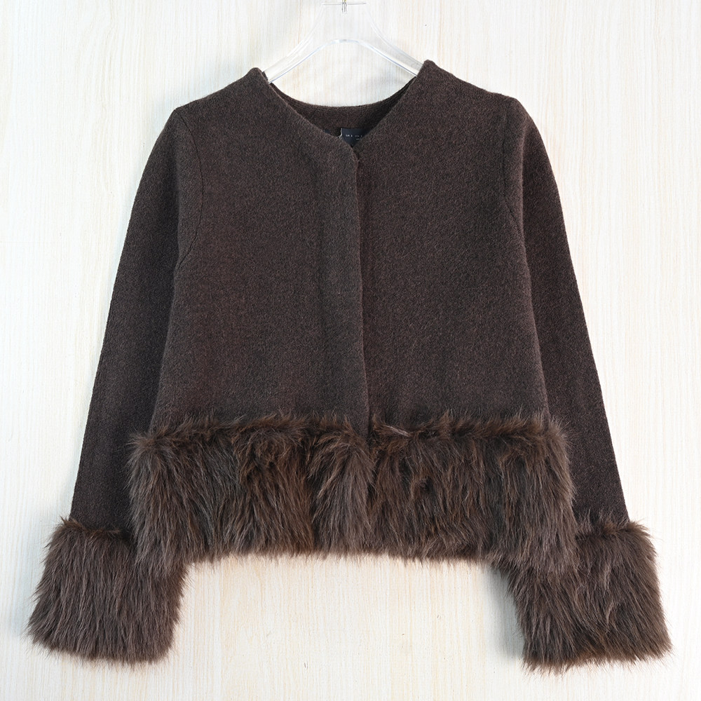 思琪女装2512/29西班牙单时髦拼接暗扣圆领修身短款仿呢子外套,女装/女士精品,毛呢外套,淘宝优惠券,粉丝福利购,淘宝优惠卷