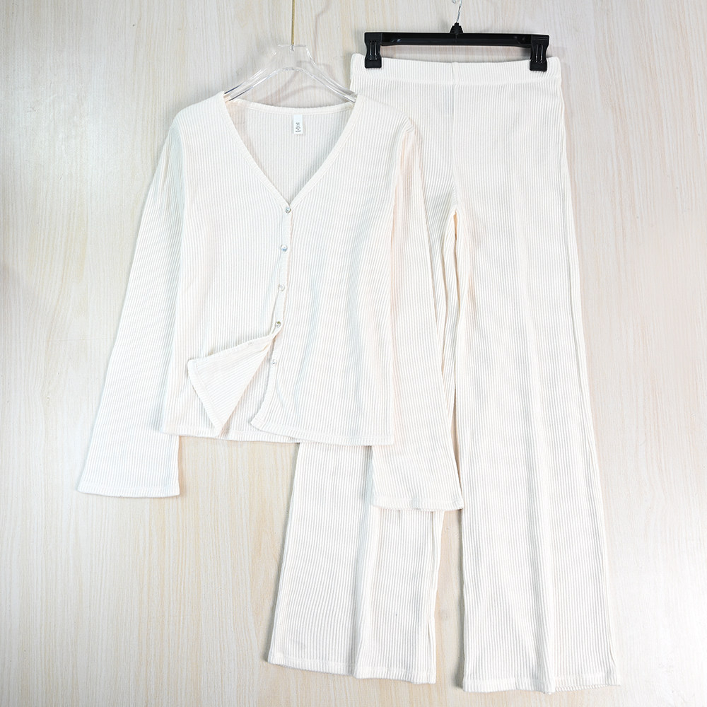 思琪女装2511/24  气质干练螺纹V领系扣修身长袖针织衫针织裤套装,女装/女士精品,毛针织衫,淘宝优惠券,粉丝福利购,淘宝优惠卷