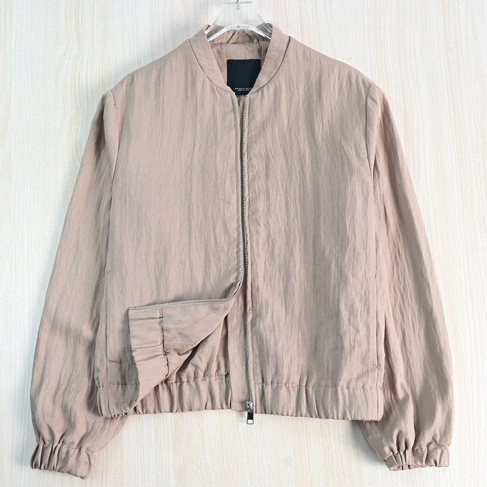 莱赛尔立领拉链休闲夹克外套