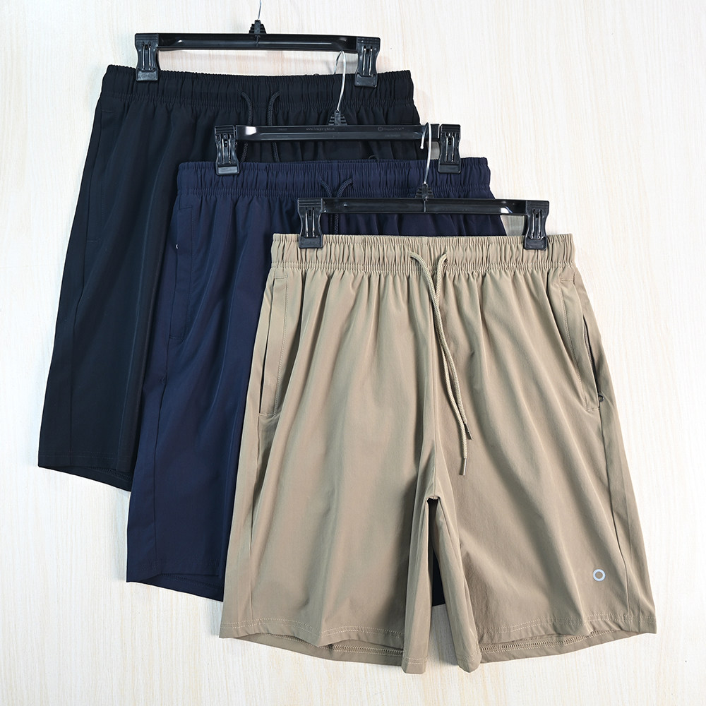 男装好货263/30 速干弹力松紧腰系带休闲五分短裤