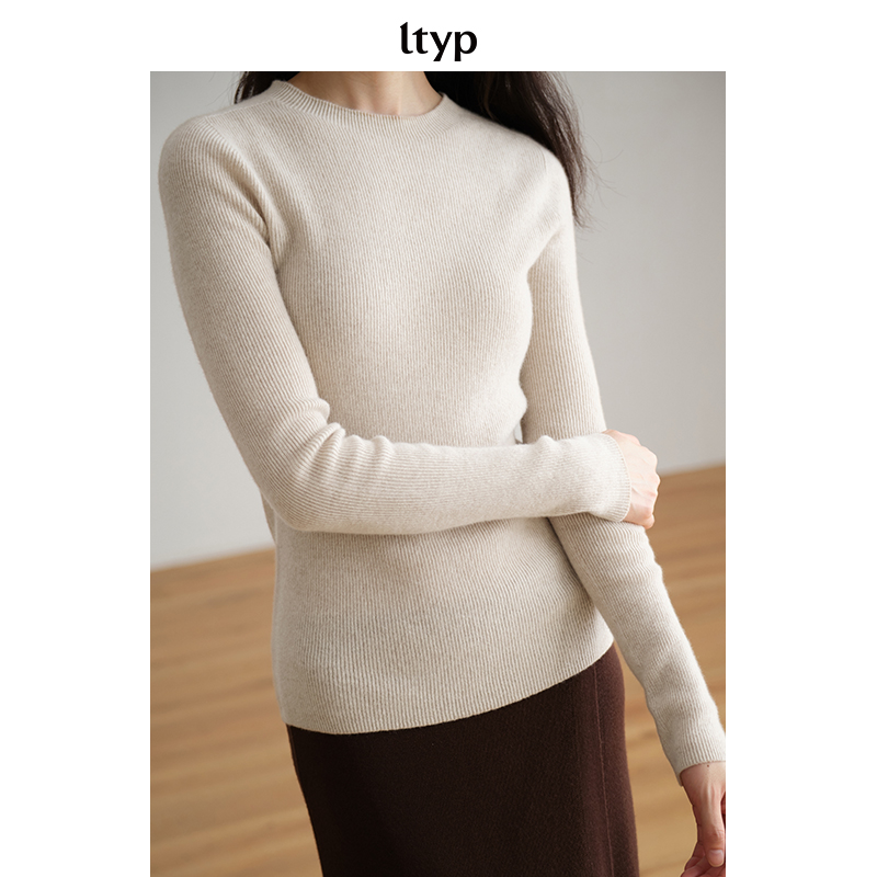 ltyp旅途原品  5折【微瑕疵】康赛妮山羊绒无缝一体内搭打底衫女