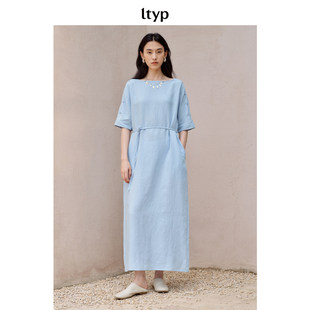 ltyp旅途原品 【5折微瑕】天丝亚麻连衣裙  简约文艺休闲百搭