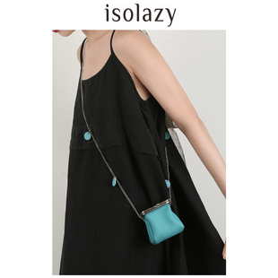 小众夹子小包头层牛皮TC多巴胺可爱零钱包钥匙包春夏 isolazy