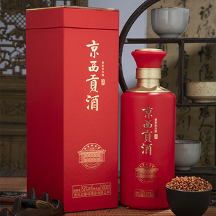 京西贡酒五星贵州大曲坤沙酱香型白酒纯粮酿造固态发酵53度500ml